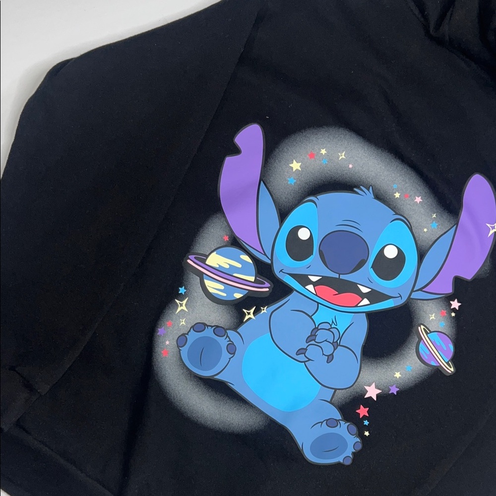 Disney Stitch Black Sweatshirt Womens 2XL - Picture 4 of 6